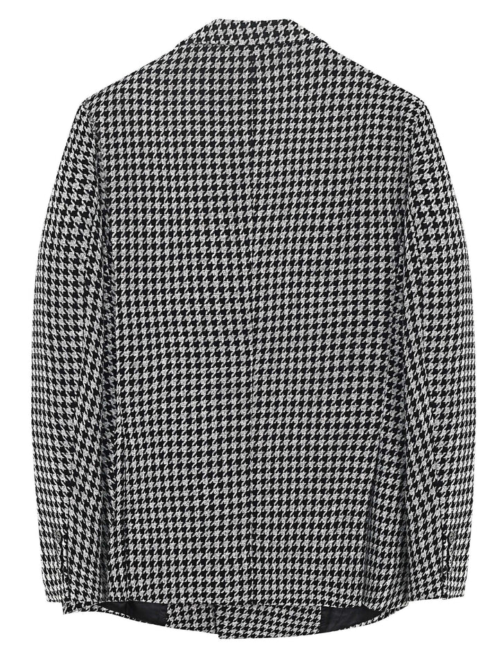 Zweireihiger Blazer mit Hahnentrittmuster für Herren