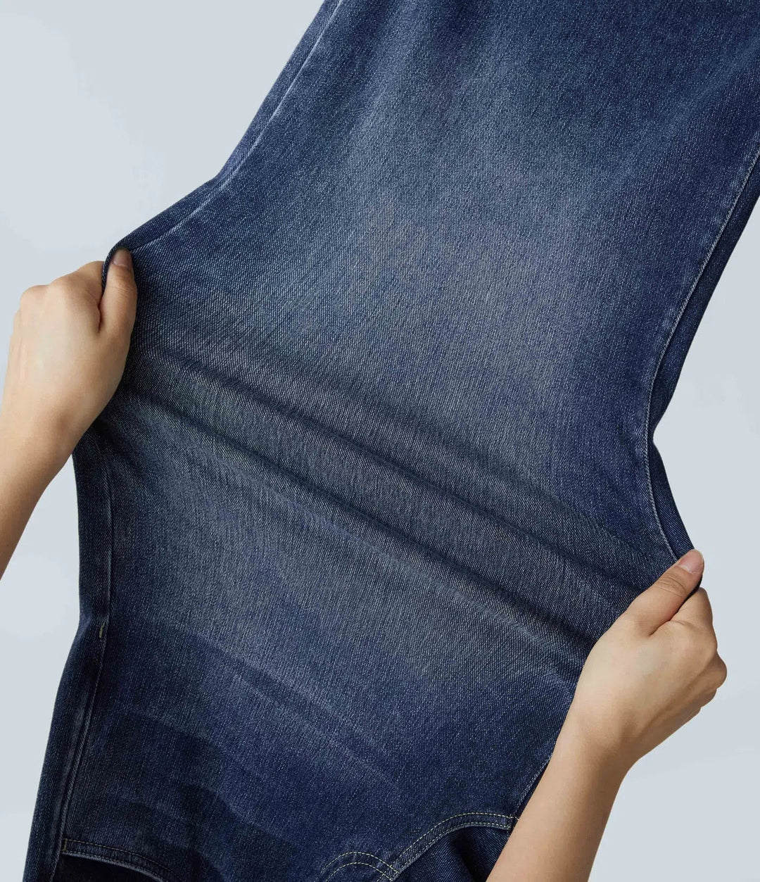 Elastische Jeans Hose mit hoher Taille für Damen