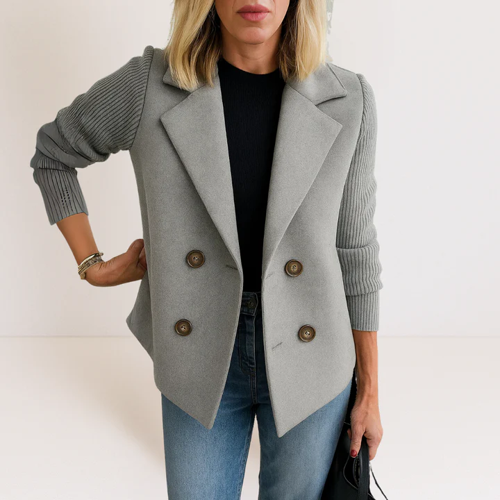 Eleganter Damen Freizeitblazer mit Doppelreihen-Verschluss