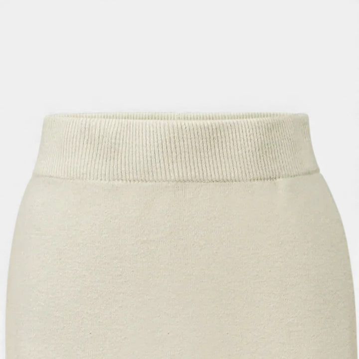 Eleganter Woll A-Linien Midi Rock für Damen