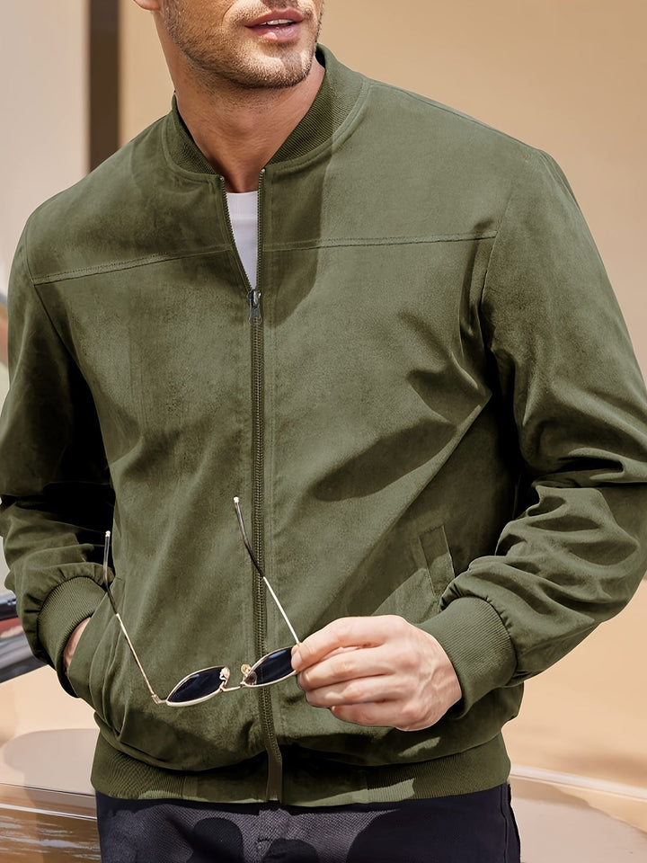 Vintage Wildleder-Optik Herren Jacke