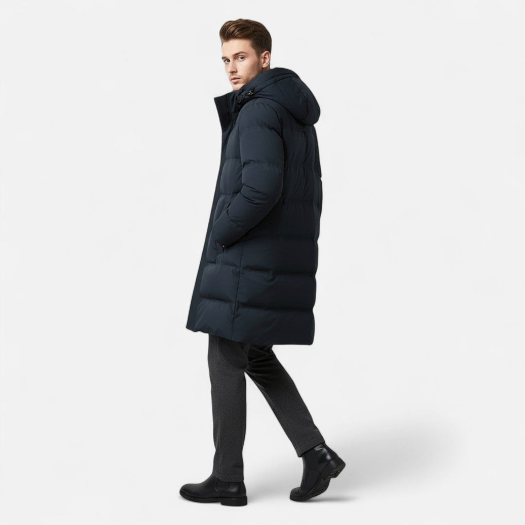 Premium Herren Winter Daunen Parka mit Kapuze