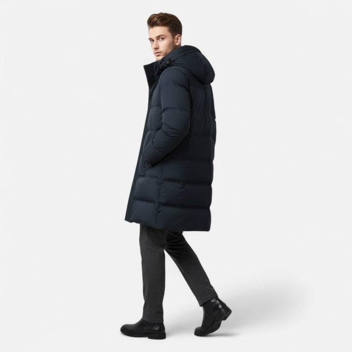 Premium Herren Winter Daunen Parka mit Kapuze