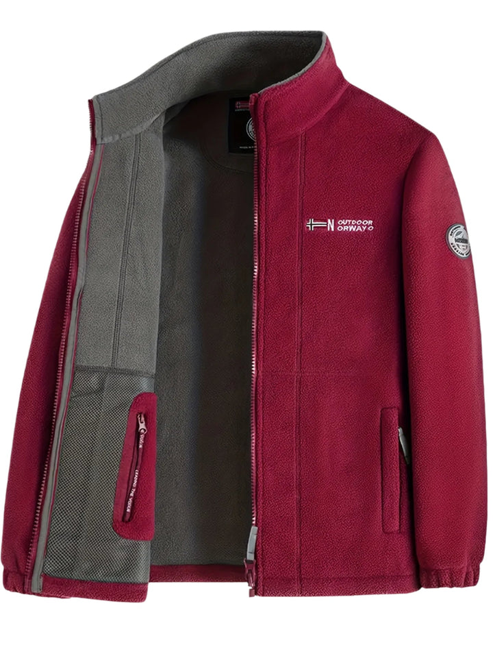 Warme Outdoor Herren Jacke mit Reißverschluss
