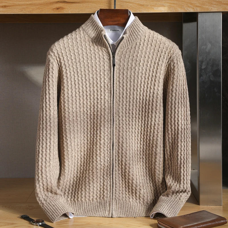 Weicher Premium Merino Wolle Herren Pullover