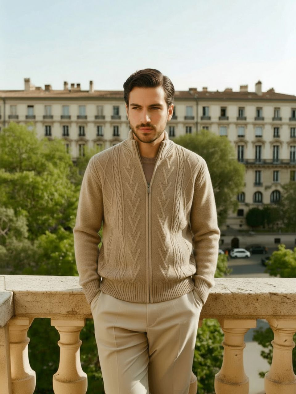 Klassischer Herren Strickpullover mit elegantem Schnitt - Zeitloses Design