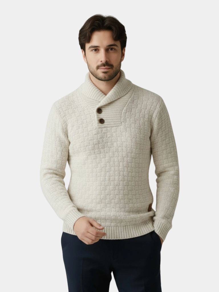 Eleganter Herren Strick-Pullover mit tailliertem Schnitt - Weich und Stilvoll