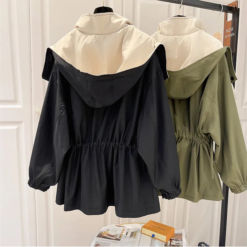 Elegante Wetterfeste Winddichte Damen Jacke