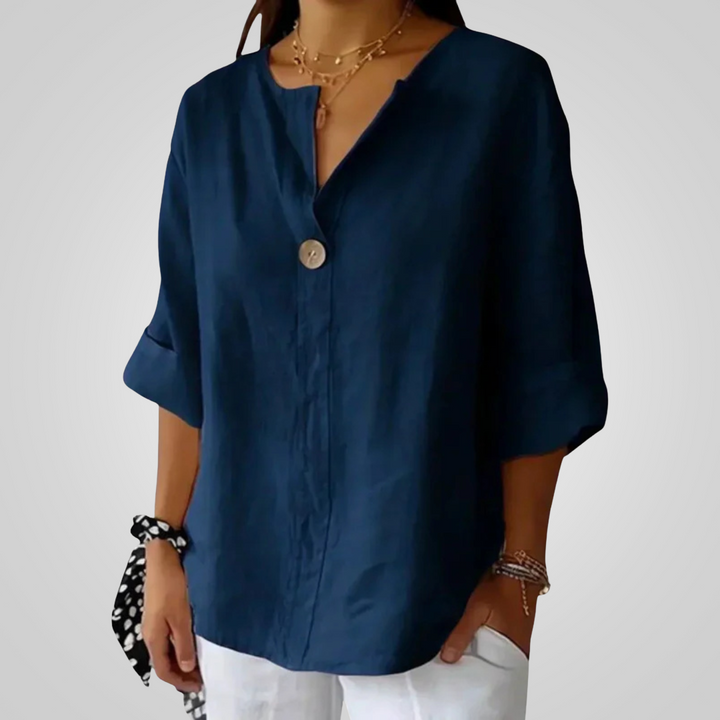 Leichtes Damen Leinenhemd - Atmungsaktiv und Luftig für Sommer