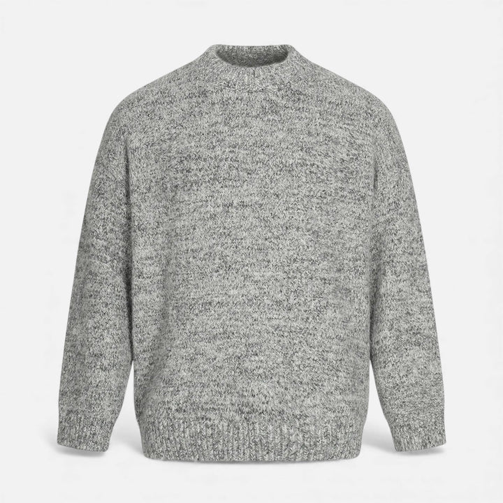 Klassischer Wool-Effect Herren Rundhals Pullover