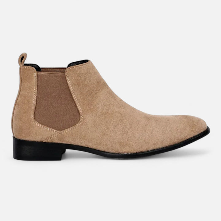 Elegante Wildleder Chelsea Boots für Herren mit quadratischer Zehenpartie