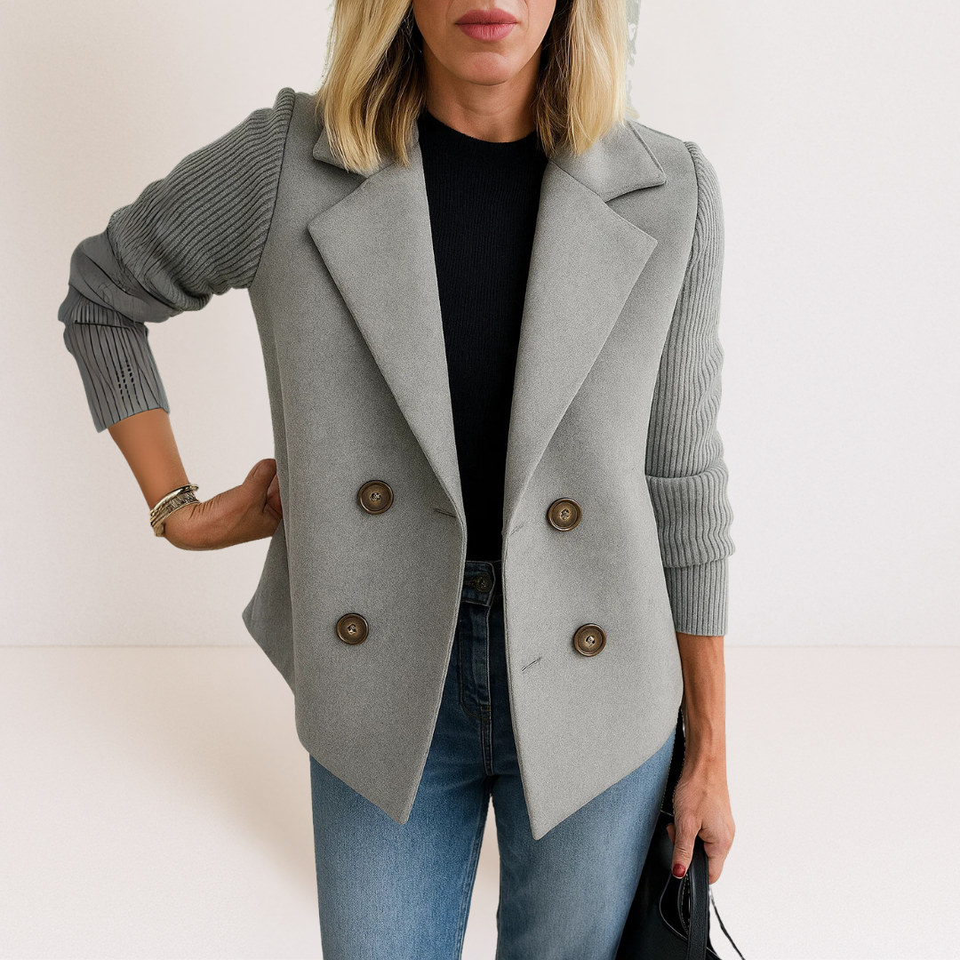 Eleganter Damen Freizeitblazer mit Doppelreihen-Verschluss