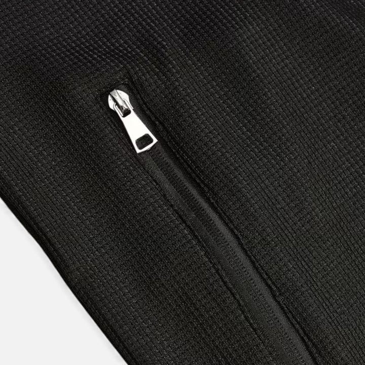 Zweiteiliges Waffel-Strick Herren Freizeitoutfit