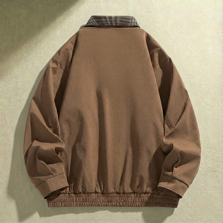 Robuste Herren Layered Jacke mit Karodetails