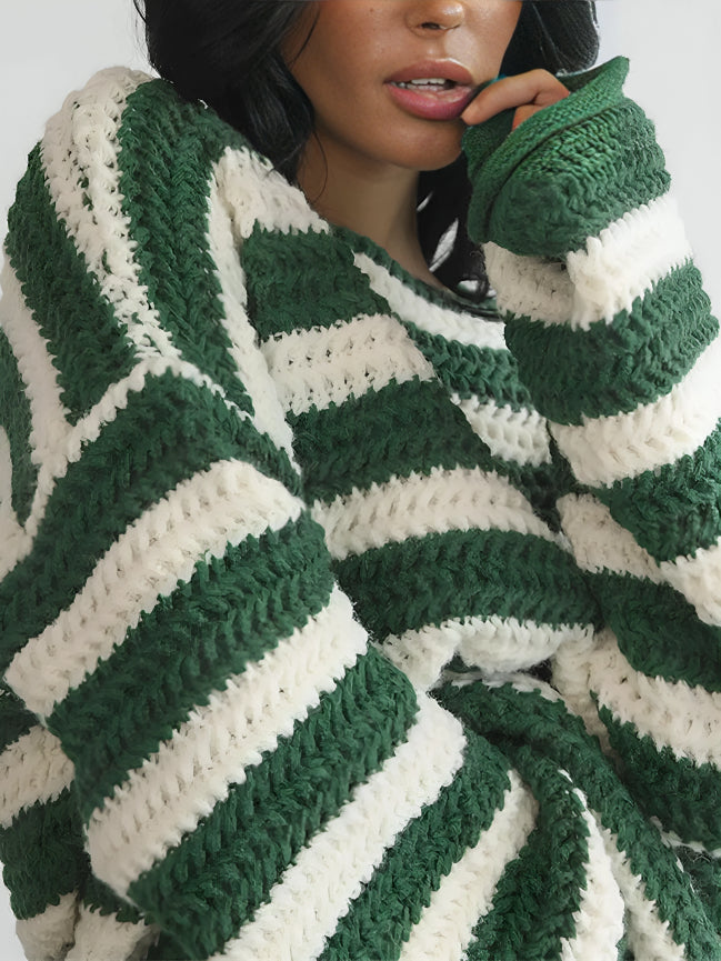 Kuschelig-weicher Damen Strick-Pullover mit Relaxed Fit