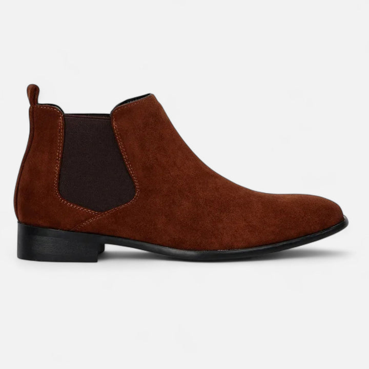 Elegante Wildleder Chelsea Boots für Herren mit quadratischer Zehenpartie