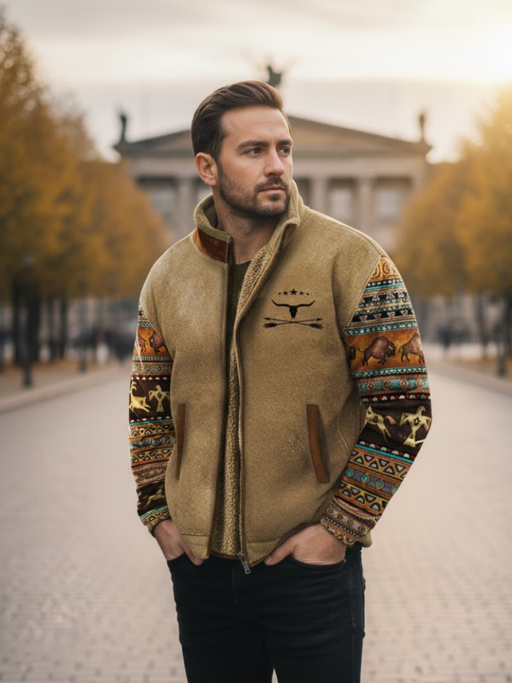 Elegante Herren Fleecejacke mit Thermofutter - Warme Winterjacke