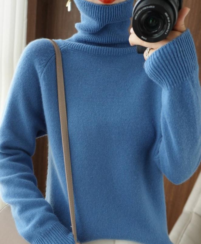Luxuriöser Kuscheliger Damen Strickpullover aus Kaschmir
