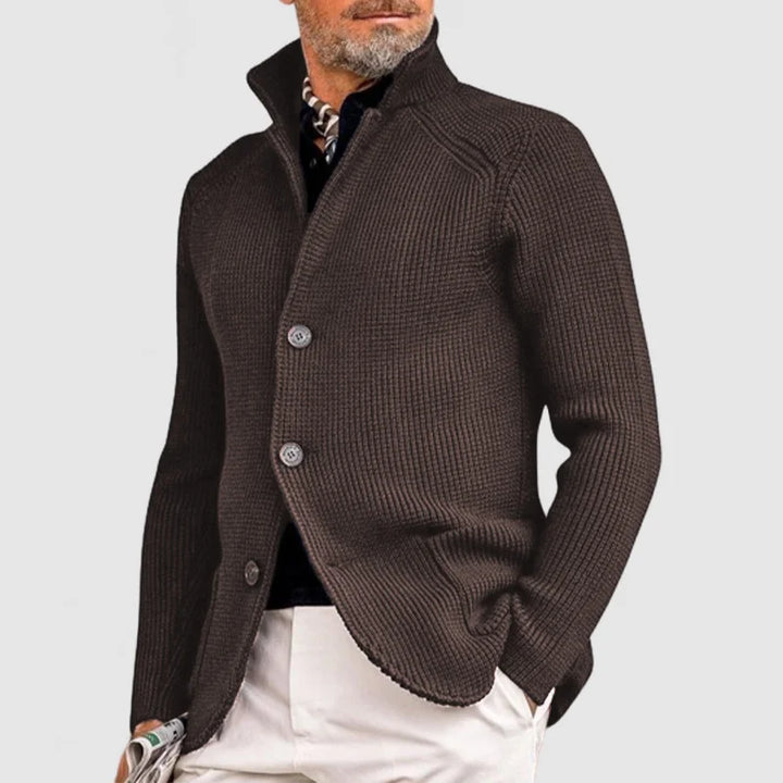 Klassische Strickjacke mit Knopfleiste für Herren