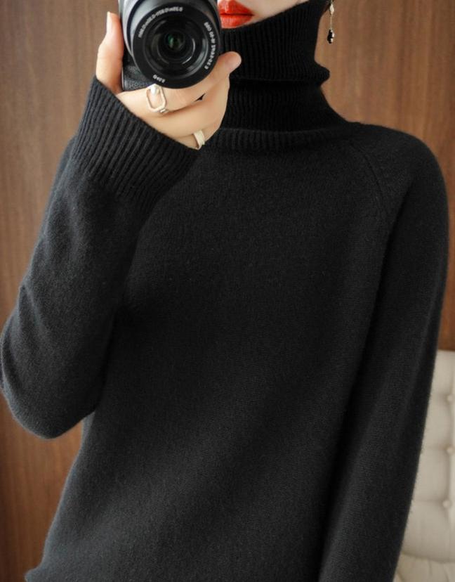 Luxuriöser Kuscheliger Damen Strickpullover aus Kaschmir