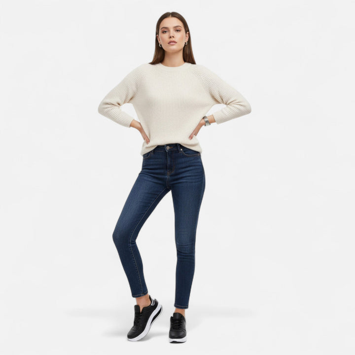 Elegante Wasserdichte Damen Keilsneaker aus Leder