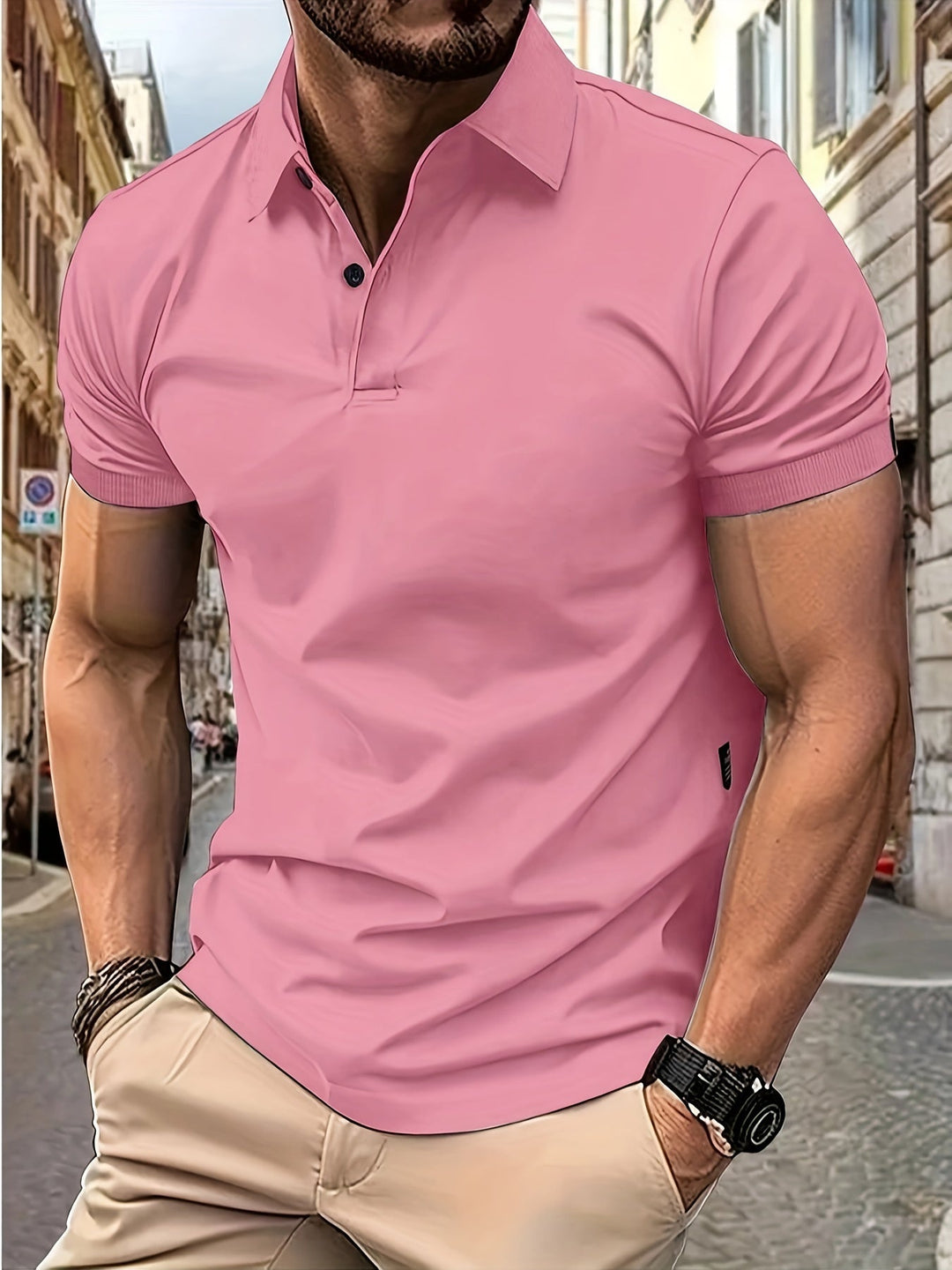 Klassisches Herren Kurzarm-Poloshirt mit Kragen - Zeitlos und Vielseitig