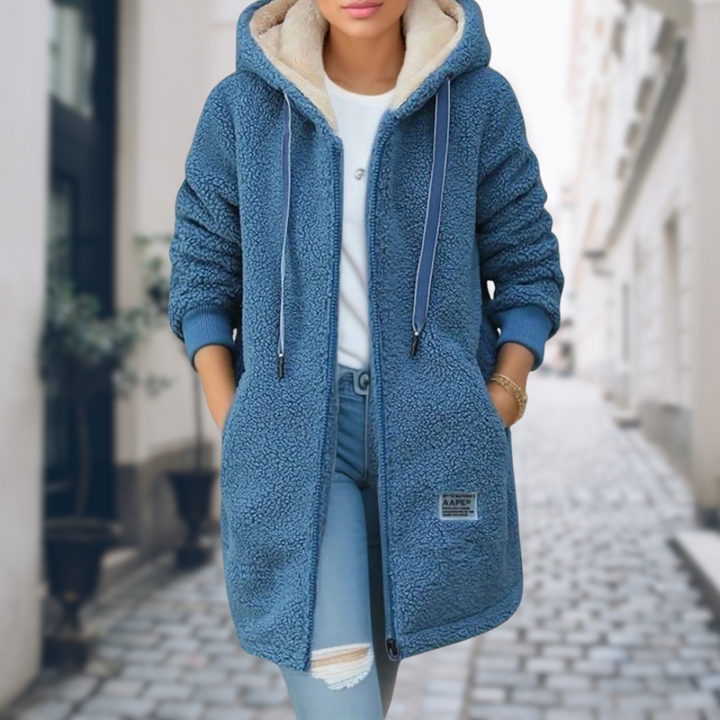 Warm Gefütterte Damen Winterjacke mit Fleece-Innenfutter