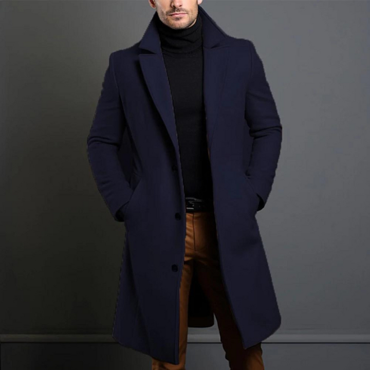 Herren Wollmantel Elegant - Zeitloser Wintermantel aus Hochwertiger Wolle