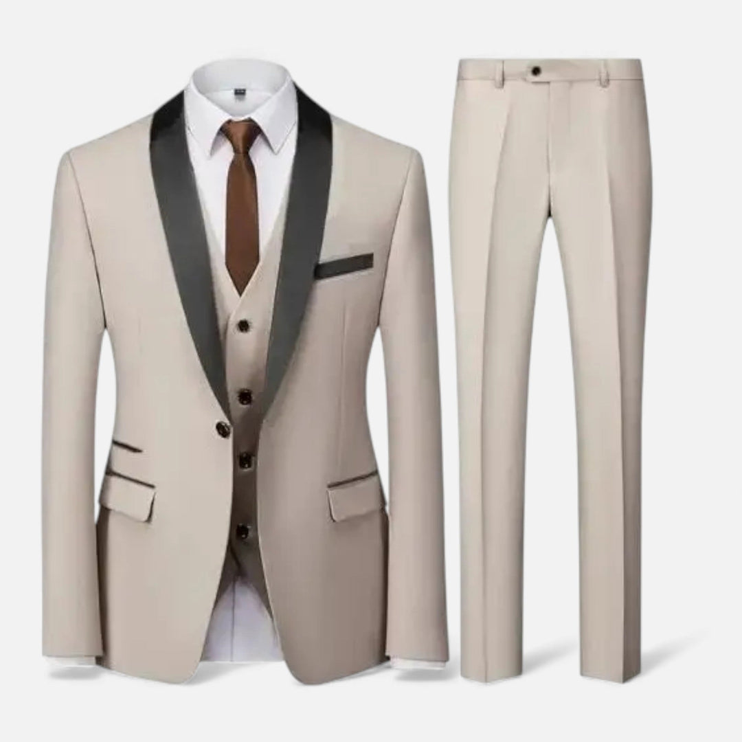 Eleganter Herren Dreiteiler Anzug für Hochzeit und Festlichkeiten