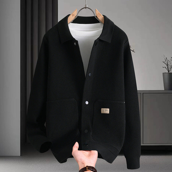 Warme Herren Strickjacke - Dick Gestrickt und Windresistent für Herbst und Winter