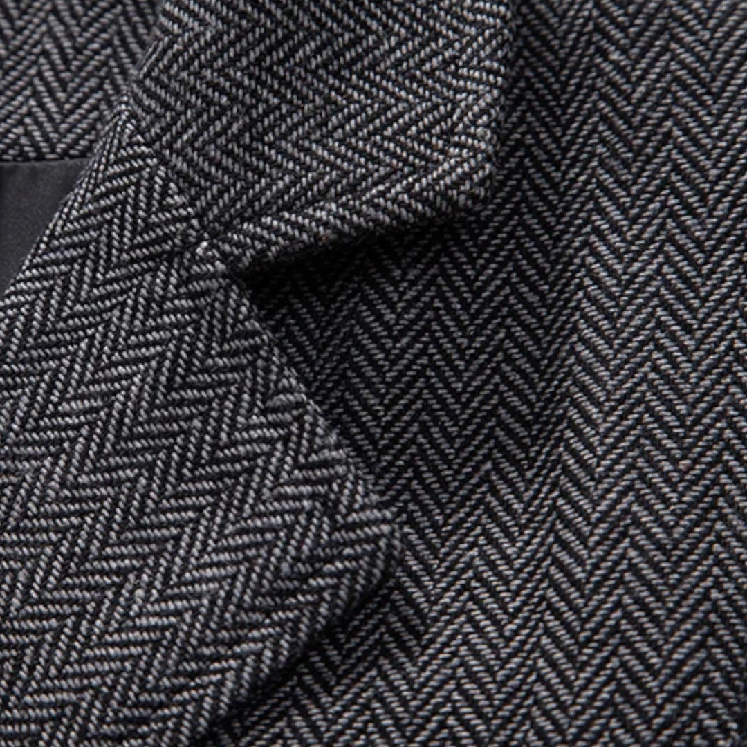 Vintage Tweed Herren Anzugweste mit Lapel-Kette