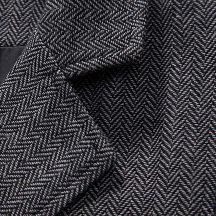 Vintage Tweed Herren Anzugweste mit Lapel-Kette