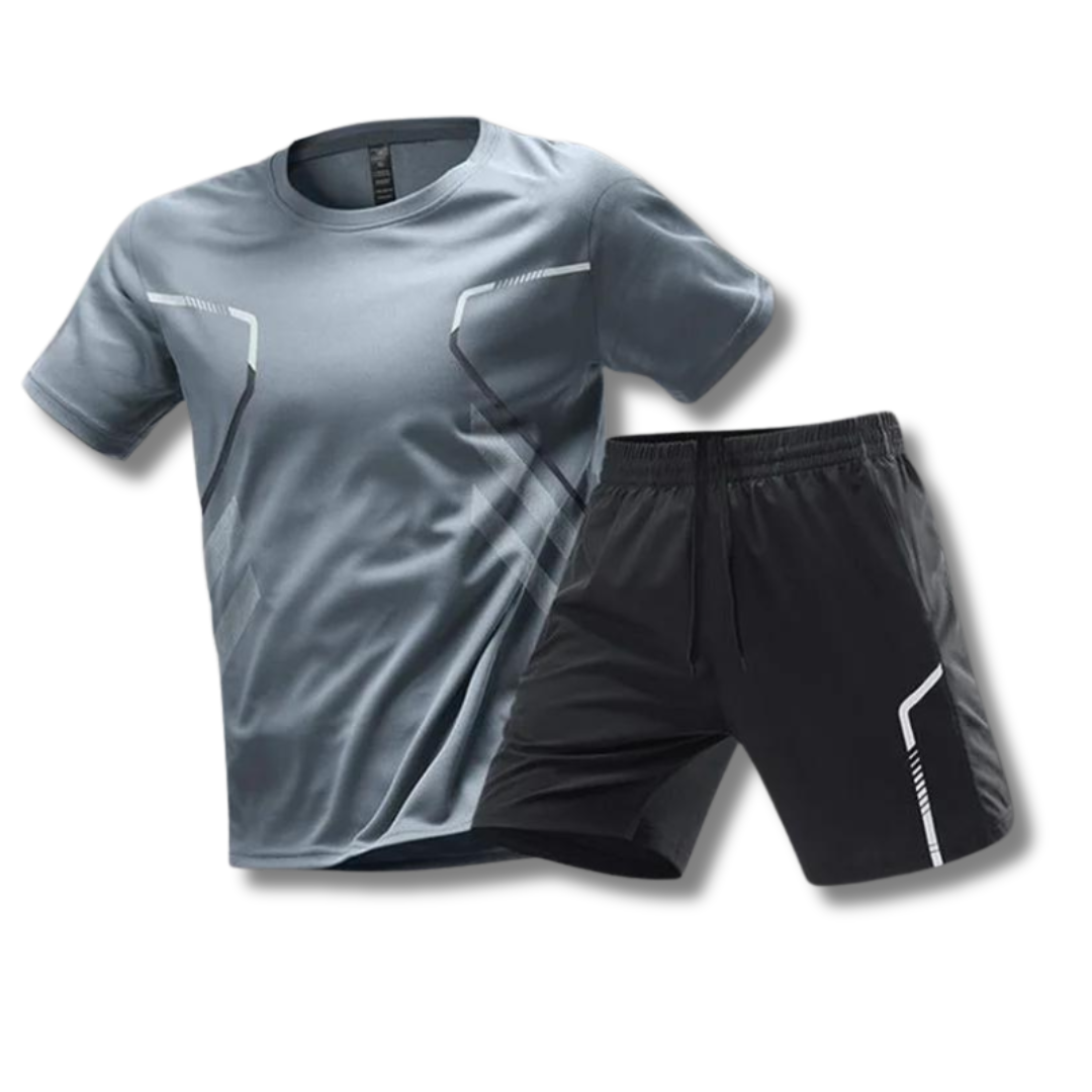 Atmungsaktives Herren Sport-Set - T-Shirt und Shorts für Training und Fitness
