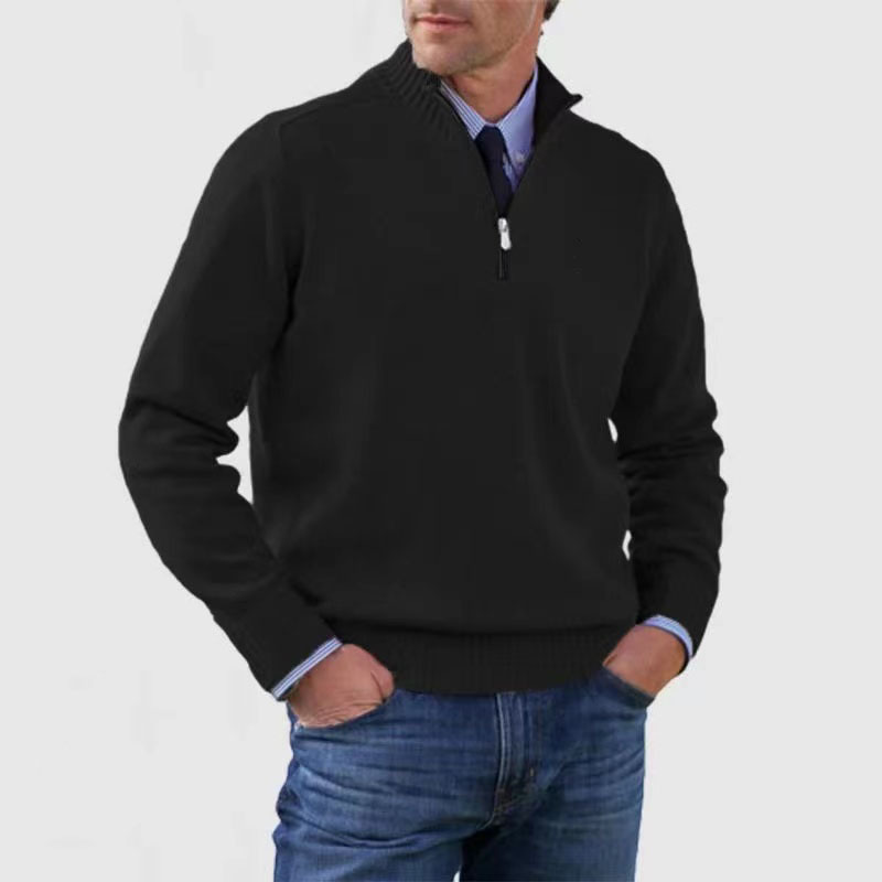 Warmer Herren Pullover mit Zipper