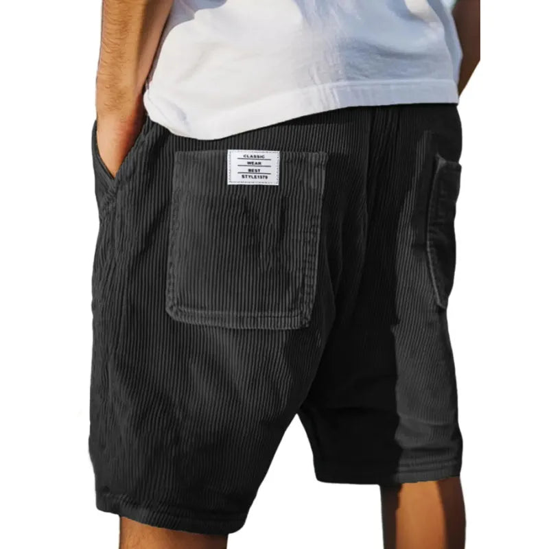 Elegante Herren Samt-Shorts