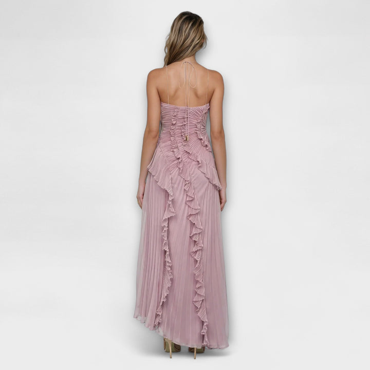 Elegantes ärmelloses Damen Maxikleid - Fließender Schnitt für festliche Anlässe