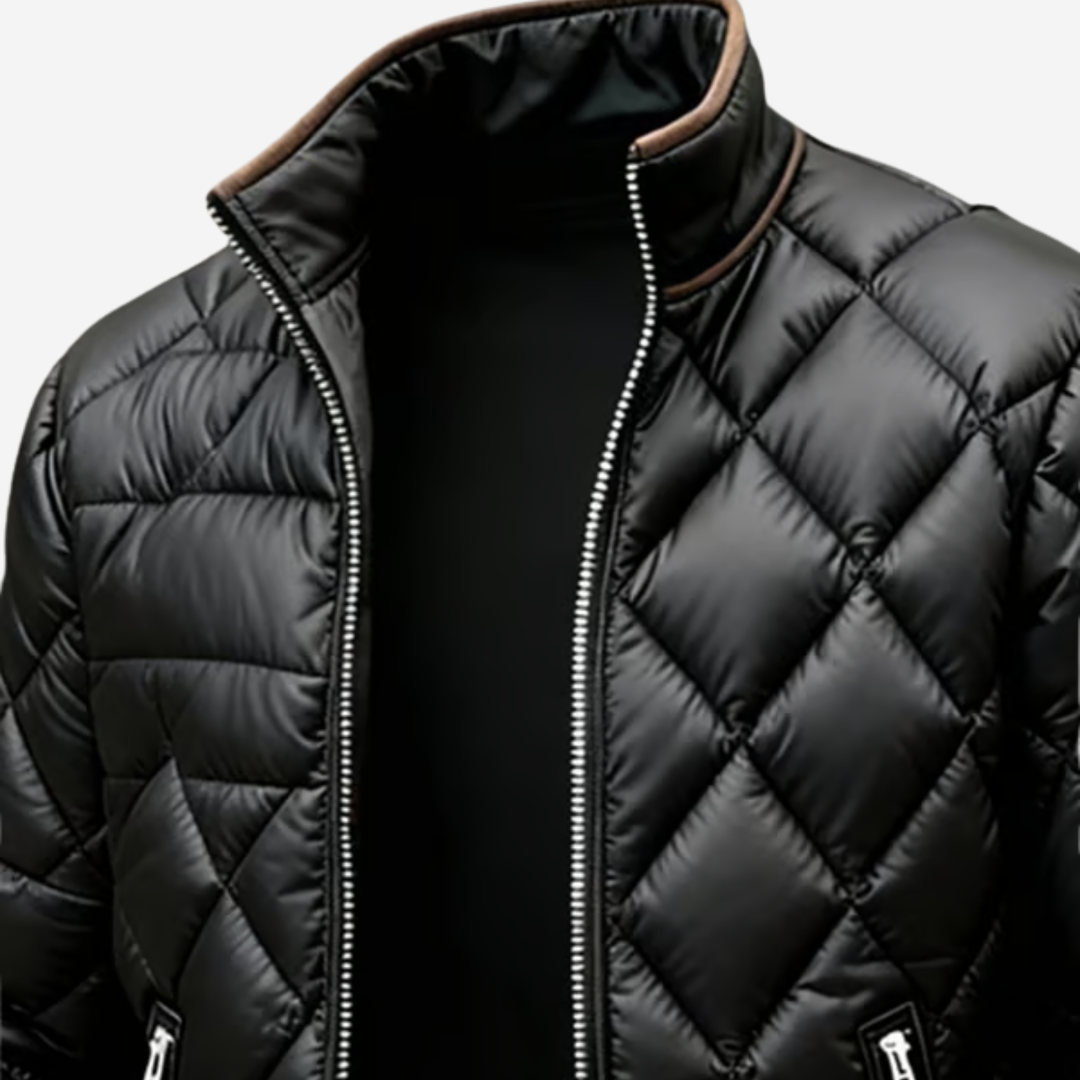 Herren Gesteppte Jacke - Leichte Diamant-Steppung mit Wärmedämmung