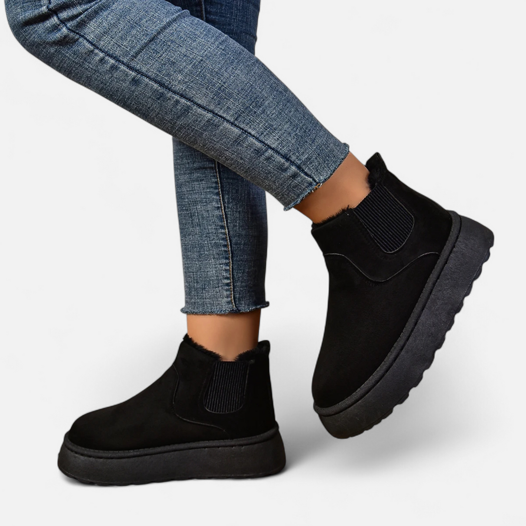 Warme Damen Plüsch Platform Ankle Boots