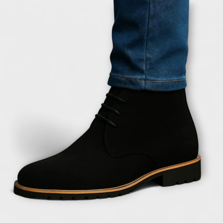 Klassische Herren Chukka Boots - Knöchelhohe Schnürstiefel mit rutschfester Sohle
