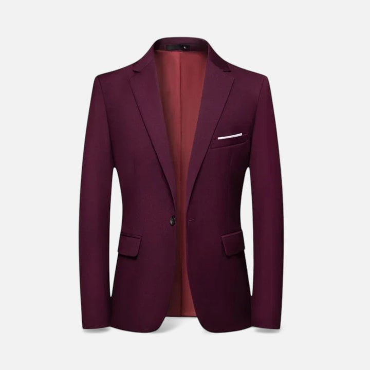 Eleganter Einreihiger Herren Blazer für Business und Feierlichkeiten