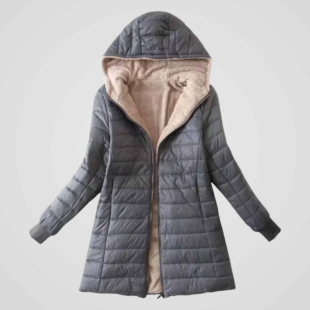 Gefütterte Sherpa Winter Damen Mantel