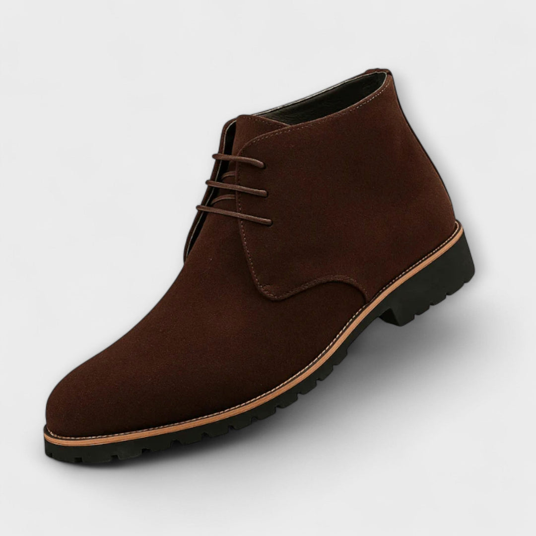 Klassische Herren Chukka Boots - Knöchelhohe Schnürstiefel mit rutschfester Sohle