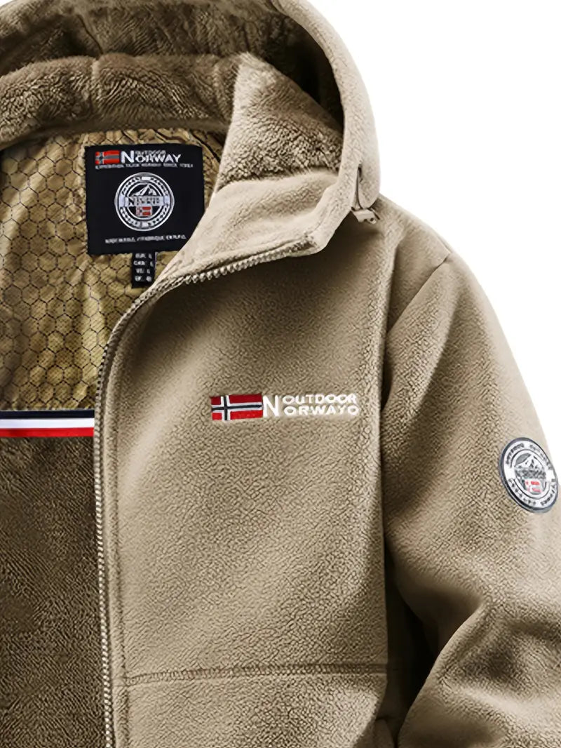 Thermo-Fleece gefütterte Winterjacke Herren