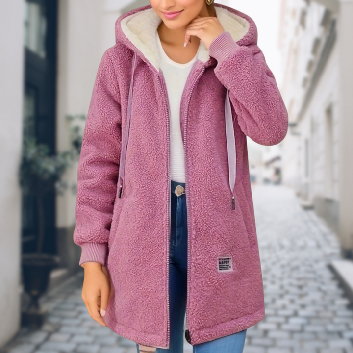 Warm Gefütterte Damen Winterjacke mit Fleece-Innenfutter
