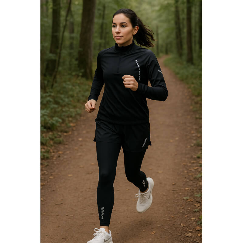 4-teiliges Herren Trainingsset mit Kompressionsschicht - Leicht und Atmungsaktiv