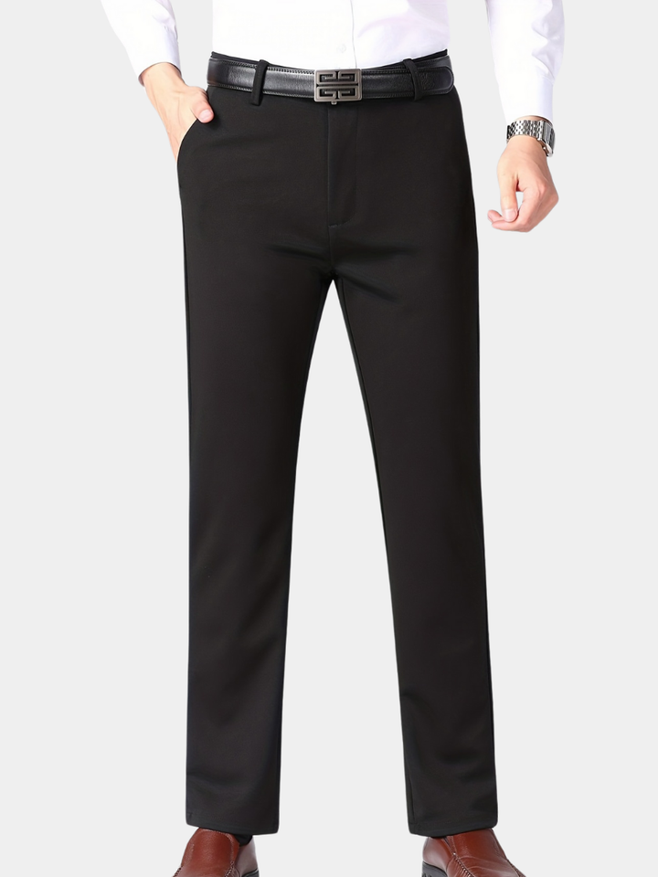 Elegante Weite Herren Hose mit Hoher Taille