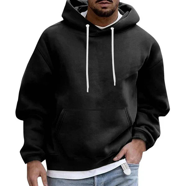 Komfortabler Herren Kapuzenpullover mit Tasche