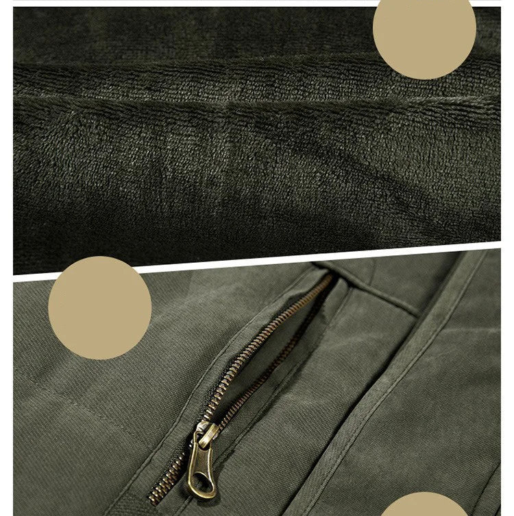 Isolierter robuster Wintermantel mit Kapuze Herren