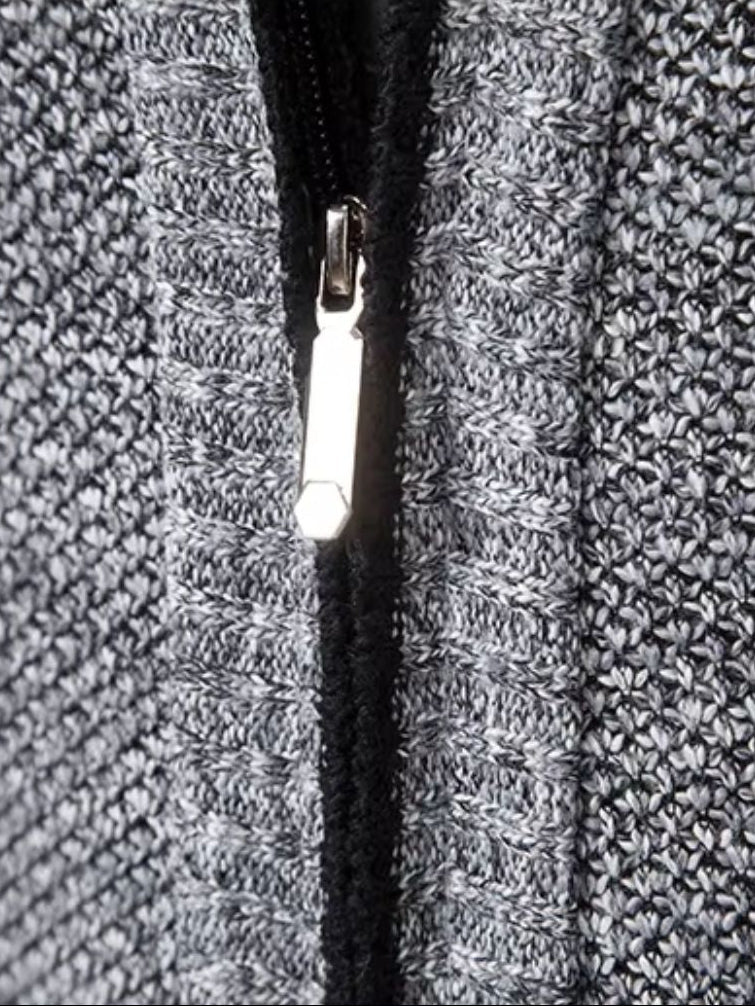 Elegant Full - Zip Sweater Vest - Cross & Crown - Cross & Crown