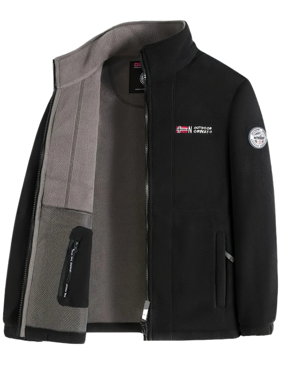 Warme Outdoor Herren Jacke mit Reißverschluss